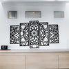 5 Pcs. Set Mandala Wall Decor Frame , home and office decor, wall art