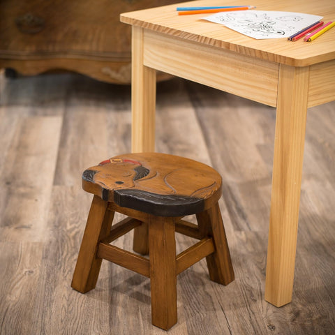 Dog Style Wooden Kid's Baby Stool - tree-casa