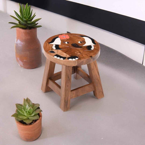 Elephant Style Baby Stool For Kids