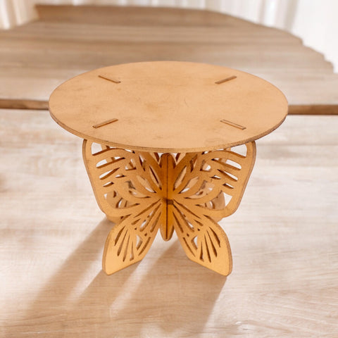 WOODEN FLOWER POT - Decorative Flower Pot Butterfly Design