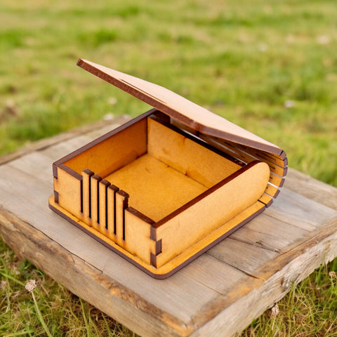 WOODEN WATCH BOX, DECORATIVE RING BOX