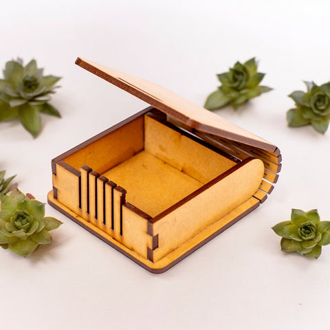 WOODEN WATCH BOX, DECORATIVE RING BOX