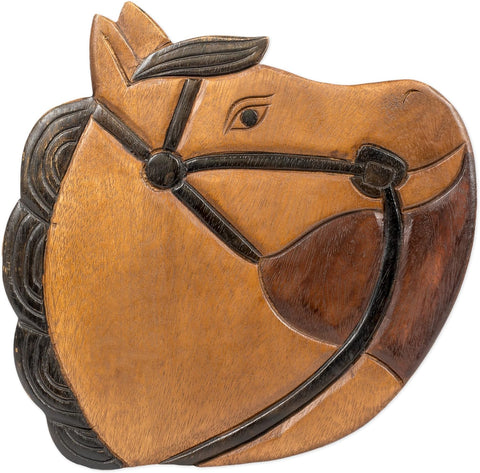 Horse Style Wooden Kid's Baby Stool - tree-casa