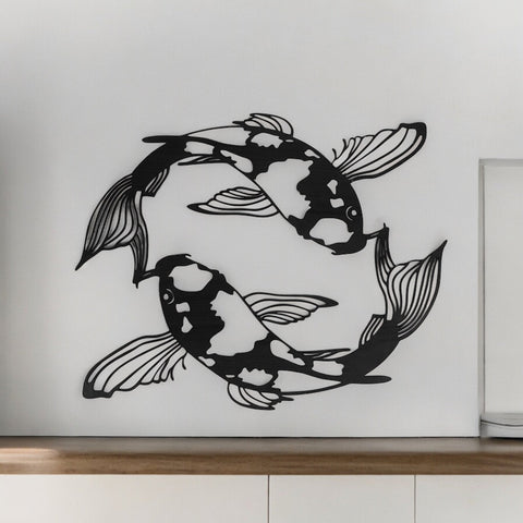 MDF KOI FISH WALL ART - tree-casa