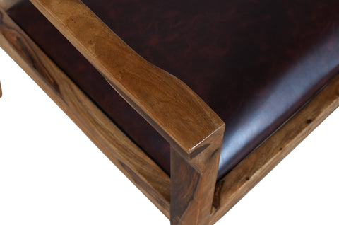 Tulum Natural Brown Solid Wood Chair - tree-casa