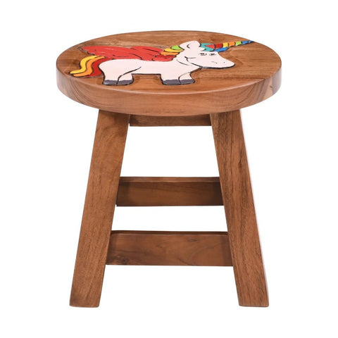 Unicorn Style Kids Stool - tree-casa