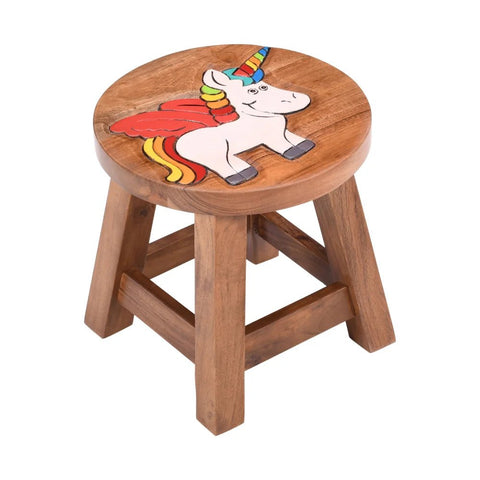 Unicorn Style Kids Stool - tree-casa