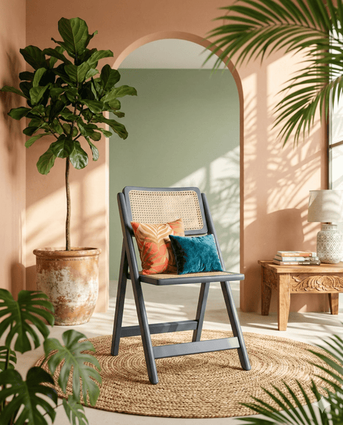 Urban Folding Chair - Muted Navy - tree-casa