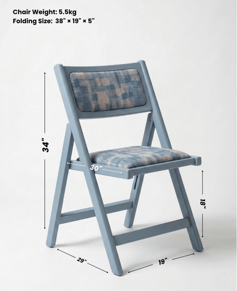 Urban Folding Chair - Slate Blue - tree-casa